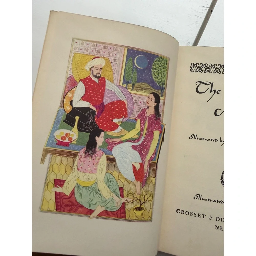 Vintage 1946 The Arabian Nights Illustrated Junior Library Earle Goodenow Book